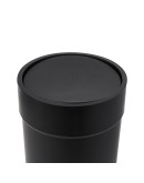 Контейнер мусорный touch с крышкой черный