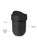 Контейнер мусорный touch с крышкой черный