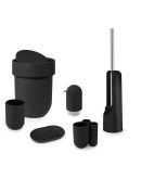 Контейнер мусорный touch с крышкой черный