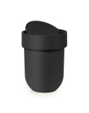 Контейнер мусорный touch с крышкой черный