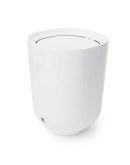 Контейнер мусорный с крышкой step белый