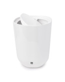 Контейнер мусорный с крышкой step белый