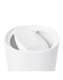 Контейнер мусорный с крышкой step белый