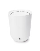 Контейнер мусорный с крышкой step белый