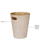 Корзина для мусора woodrow белая-никель