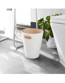 Корзина для мусора woodrow белая-никель