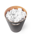 Корзина для мусора woodrow серая