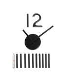 Детали интерьера: Настенные часы blink чёрные Настенные часы blink чёрные