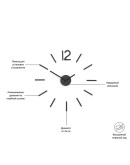 Детали интерьера: Настенные часы blink чёрные Настенные часы blink чёрные