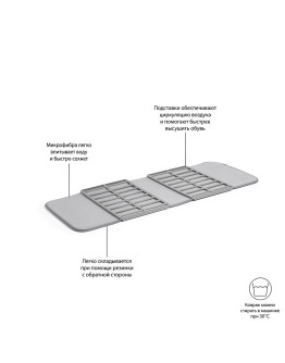 Сушилка для обуви shoe dry, темно-серая