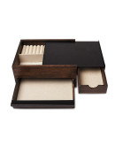 Шкатулка для украшений stowit чёрный-орех