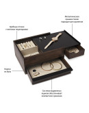 Шкатулка для украшений stowit чёрный-орех