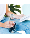 Термосы, бутылки, кружки для напитков с собой: Эко-бутылка eau good с фильтром голубая Эко-бутылка eau good с фильтром голубая