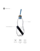 Термосы, бутылки, кружки для напитков с собой: Эко-бутылка eau good с фильтром голубая Эко-бутылка eau good с фильтром голубая