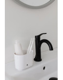 Стакан для зубных щеток step белый