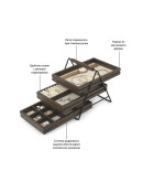 Шкатулка для украшений terrace орех