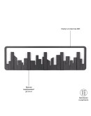 Вешалки: Вешалка настенная skyline черная Вешалка настенная skyline черная