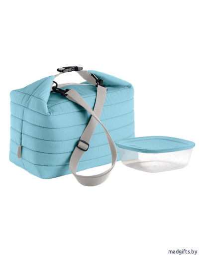 Набор термосумка+контейнер handy большой голубой