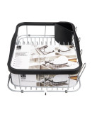 Сушилка для посуды sinkin чёрный-никель