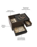 Косметички и органайзеры: Шкатулка для украшений stowit mini чёрная Шкатулка для украшений stowit mini чёрная