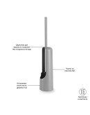 Ёршик туалетный touch серый