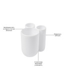 Стакан для зубных щеток touch белый