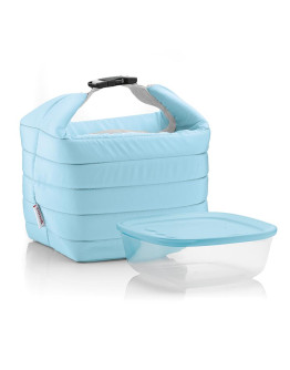 Набор из термосумки и контейнера handy, 1,4 л, голубой