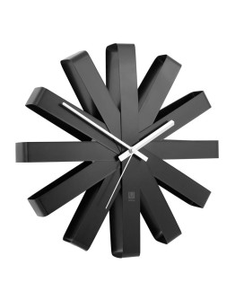 Часы настенные ribbon, D30,5 см, черныe