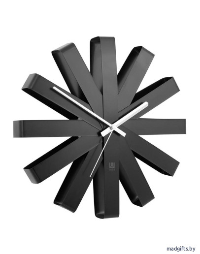 Детали интерьера: Часы настенные ribbon чёрныe Часы настенные ribbon чёрныe