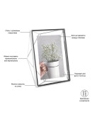 Фоторамка prisma 13х18 хром