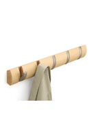 Вешалки: Вешалка настенная горизонтальная flip 5 крючков натуральное дерево Вешалка настенная горизонтальная flip 5 крючков натуральное дерево