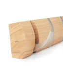 Вешалка настенная горизонтальная flip 5 крючков натуральное дерево