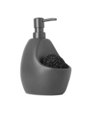 Порядок на кухне: Диспенсер для мыла с подставкой для губки joey графит Диспенсер для мыла с подставкой для губки joey графит