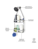 Органайзер для душа flex серый