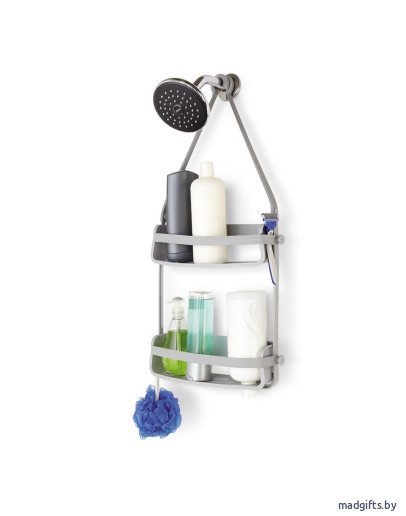 Ванная комната: Органайзер для душа flex серый Органайзер для душа flex серый