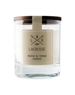 Свеча ароматическая lacrosse, wood&tonka, 40 ч