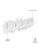 Вешалки: Вешалка настенная sticks белая Вешалка настенная sticks белая