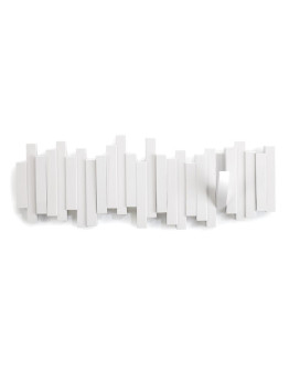 Вешалка настенная sticks, 49,3 см, белая, 5 крючков