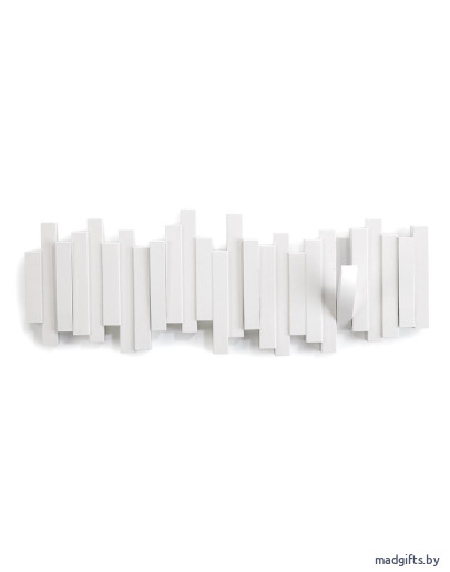 Вешалки: Вешалка настенная sticks белая Вешалка настенная sticks белая