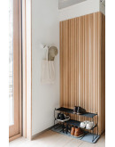 Вешалка настенная горизонтальная flip 3 крючка белая