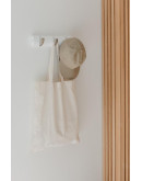 Вешалка настенная горизонтальная flip 3 крючка белая