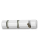 Вешалка настенная горизонтальная flip 3 крючка белая