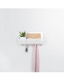 Вешалки: Полка-органайзер estique белая Полка-органайзер estique белая