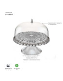 Тортовница tiffany s серая