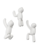 Вешалки: Вешалки-крючки buddy 3 шт. белые Вешалки-крючки buddy 3 шт. белые