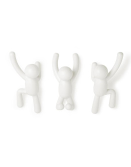 Набор крючков buddy, белый, 3 шт.