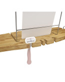 Полка для ванной aquala дерево