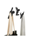 Вешалки-крючки buddy 3 шт. черные