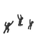 Вешалки: Вешалки-крючки buddy 3 шт. черные Вешалки-крючки buddy 3 шт. черные