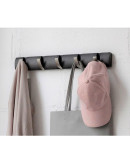 Вешалка настенная flip, 50,8 см, дерево-никель, 5 крючков Вешалка настенная flip, 50,8 см, дерево-никель, 5 крючков